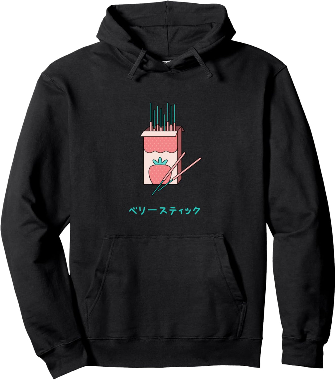 Berry Sticks Shirt Anime Japanisch Süsse Kawaii Erdbeere Pullover Hoodie