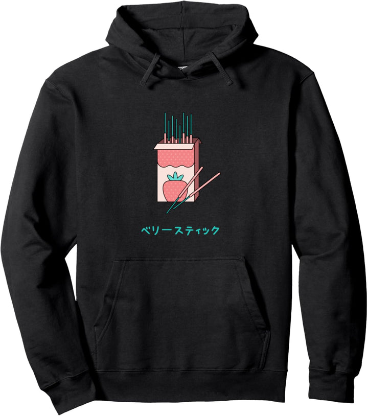Berry Sticks Shirt Anime Japanisch Süsse Kawaii Erdbeere Pullover Hoodie