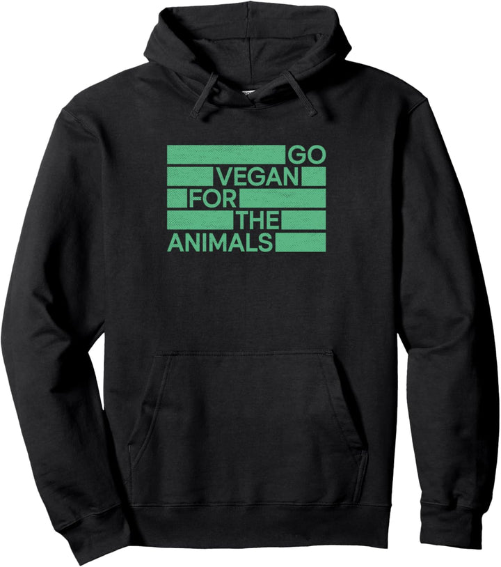 Go Vegan für die Tiere - Veganismus Vegan Pullover Hoodie