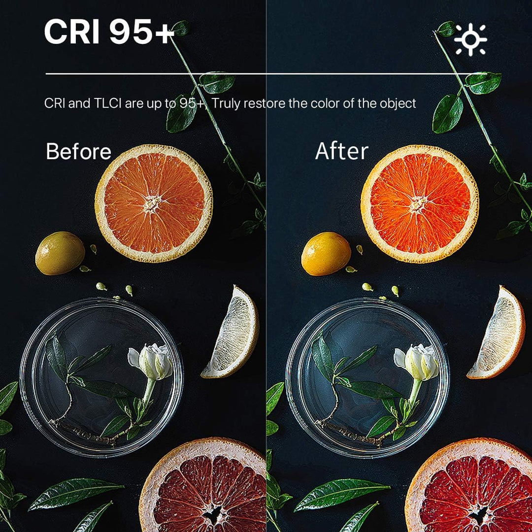 ULANZI VL81 Videoleuchte 81 LEDs Videolicht mit Cold Shoe, Foto Licht 3200K-5600K Farbtemperatur Hel