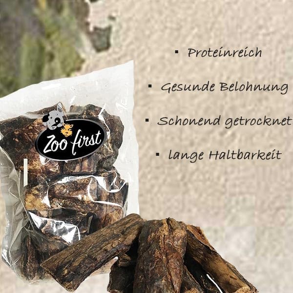 Glxertvz Zoofirst 5 kg Rinderlunge Lunge getrocknet fettarm Hundefutter Snack Leckerli Kauartikel