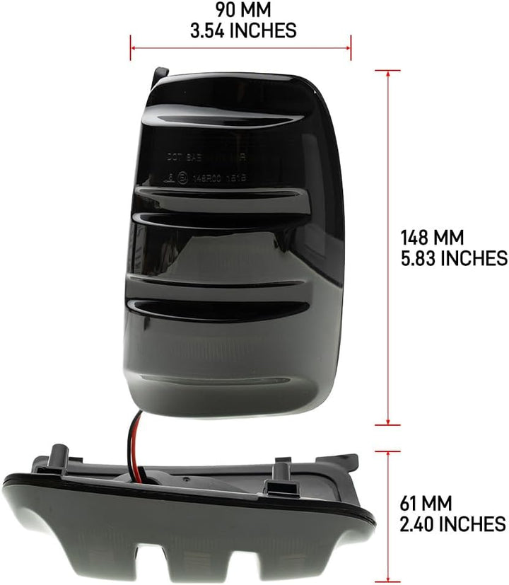 LED Spiegelblinker für Fo.rd Transit MK8 2014-2025, Rückspiegel Blinkleuchte für Wohnmobil, E-Prüfze