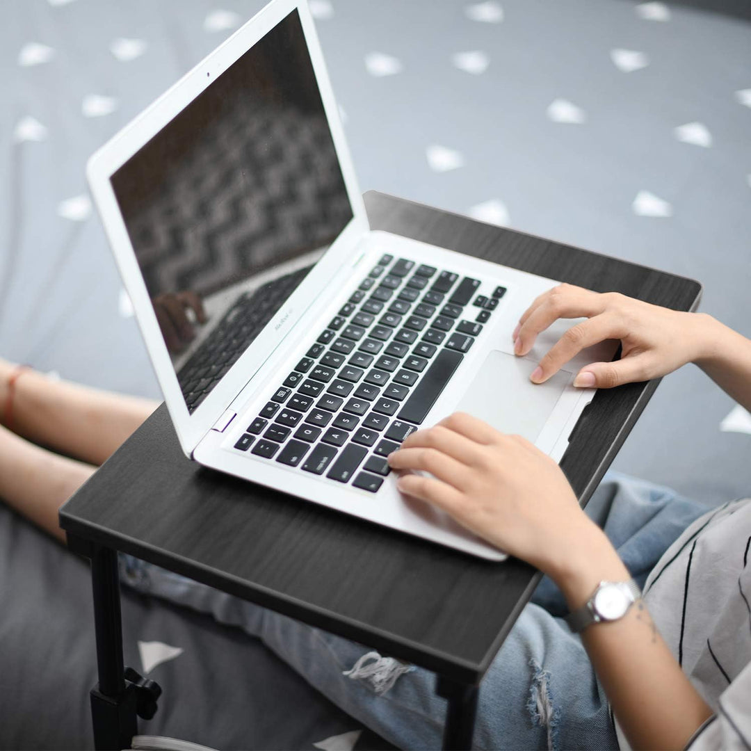 soges Beistelltische fürs Wohnzimmer Höhenverstellbarer Pflegetisch Computertisch Laptisch mit Rolle