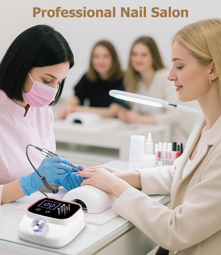 45000RPM Elektrisch Nagelfräser Professionelle, Fräser für Gelnägel, Tragbare Elektrische Nagelfeile