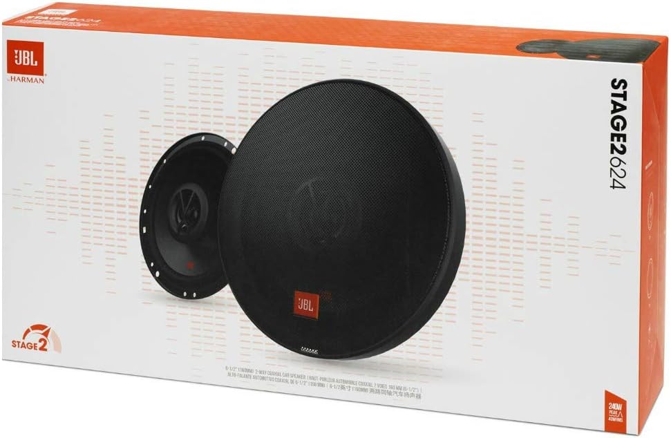 2 koaxiallautsprecher 2 Wege kompatibel mit JBL STAGE2 624 6,5" 16,50 cm 165 mm 40 watt rms 240 watt