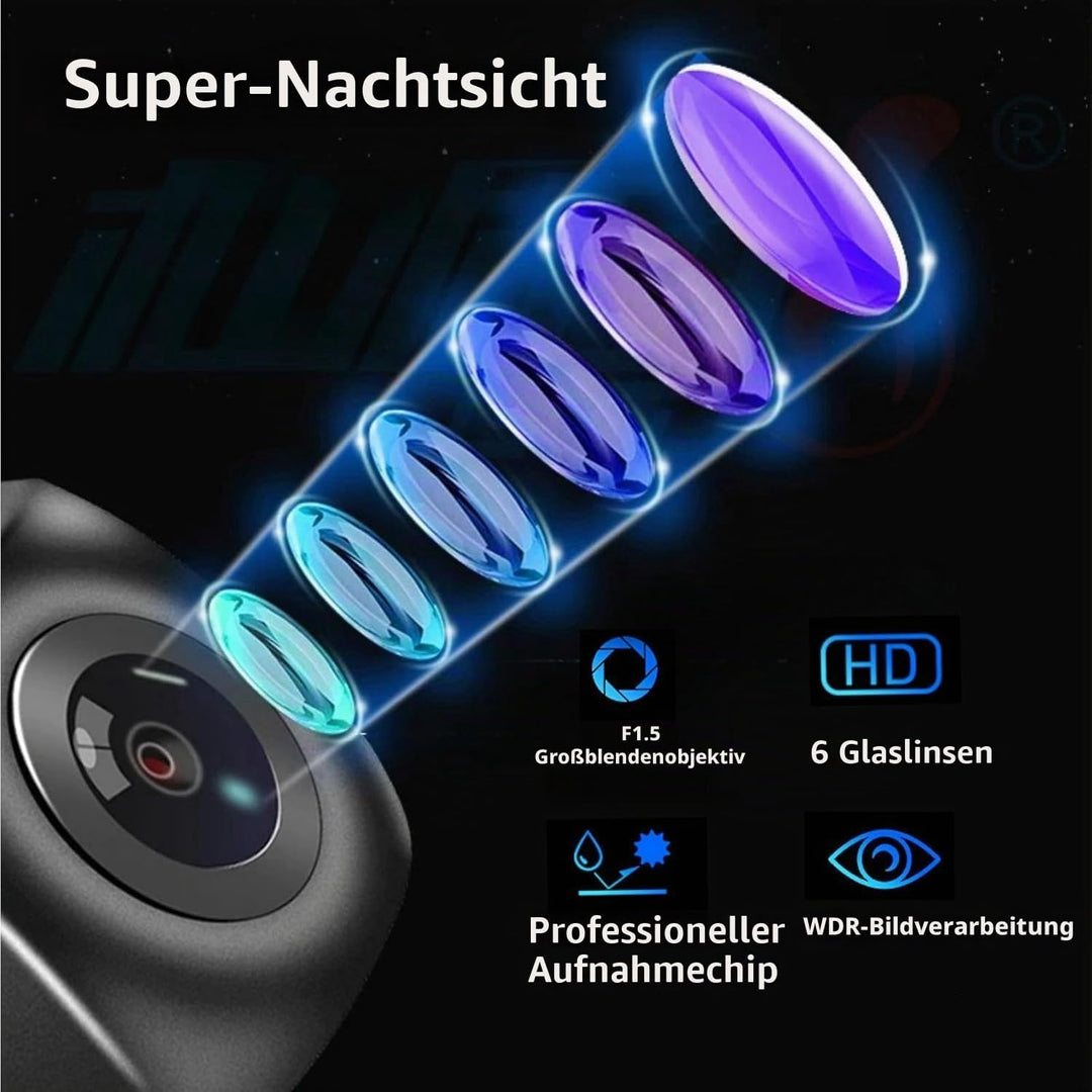 IP68 Wasserdichte Rückfahrkamera für Auto mit HD1080P/CVBS, klarer Nachtsicht und 170° Weitwinkel fü