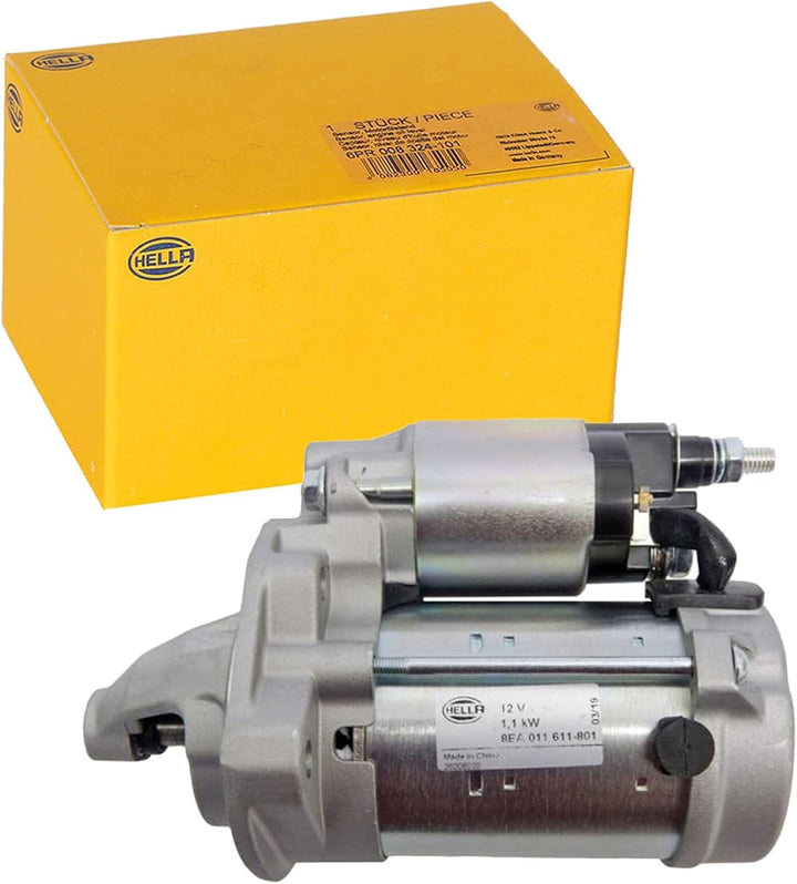 HELLA - Starter/Anlasser - 12V - 1.1kW - für u.a. Fiat Panda (312_, 319_) - 8EA 011 611-801