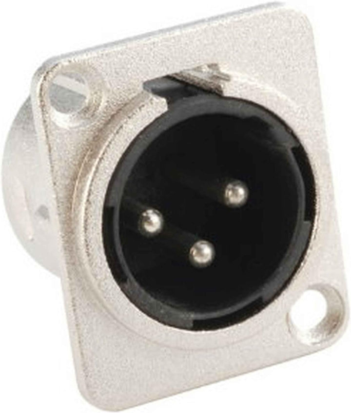 Adam Hall Connectors 7838-24er Set XLR-Einbaubuchse male/männlich 3-pol D-Typ silber Einbaustecker
