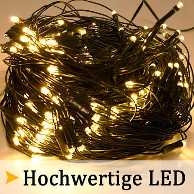 Aufun LED Lichternetz 6x4m 480LEDs Lichterkette Lichterkettennetz 8Modi Lichtervorhang mit Stecker f