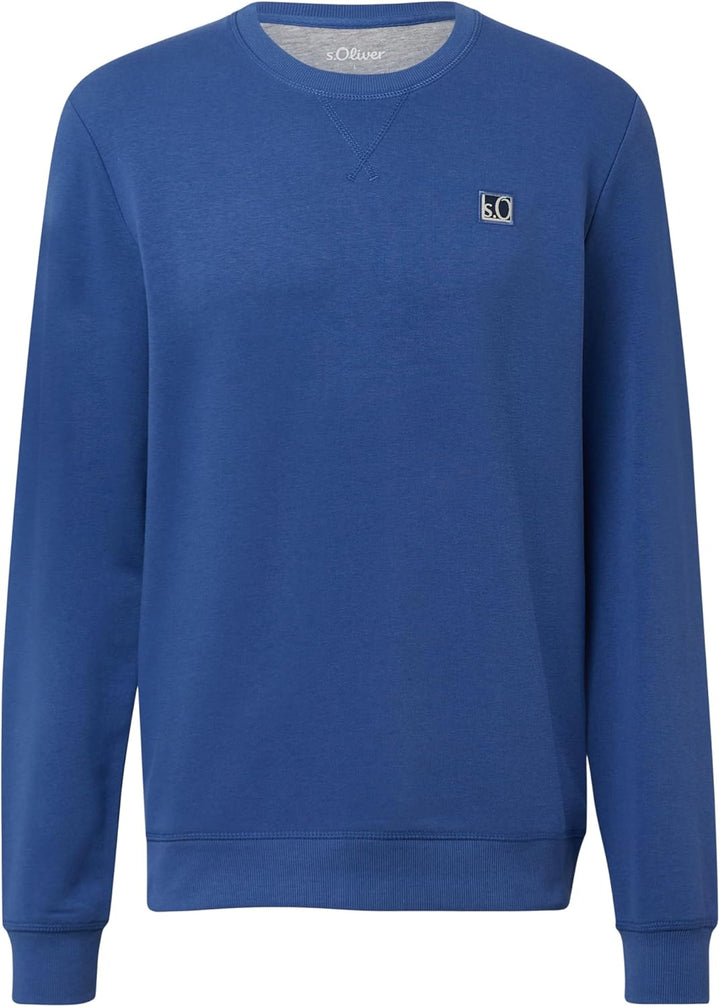 s.Oliver Herren Sweatshirt M Royalblau, M Royalblau