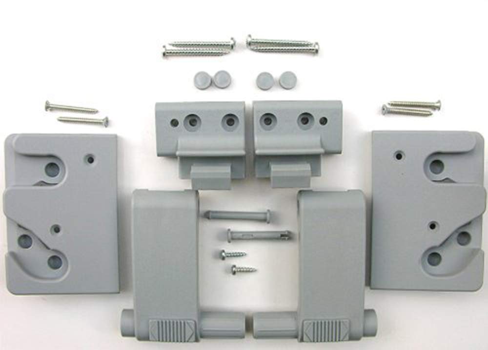 WDF-Service GmbH Komplette Griffmechanik grau, für Braas/Dörken-Atelier-Fenster (BA/DA)
