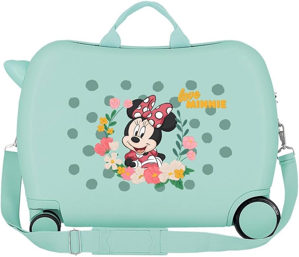 Disney Minnie Golden Days Kinderkoffer, 50 x 38 x 20 cm Kinderkoffer Türkis, Kinderkoffer Türkis