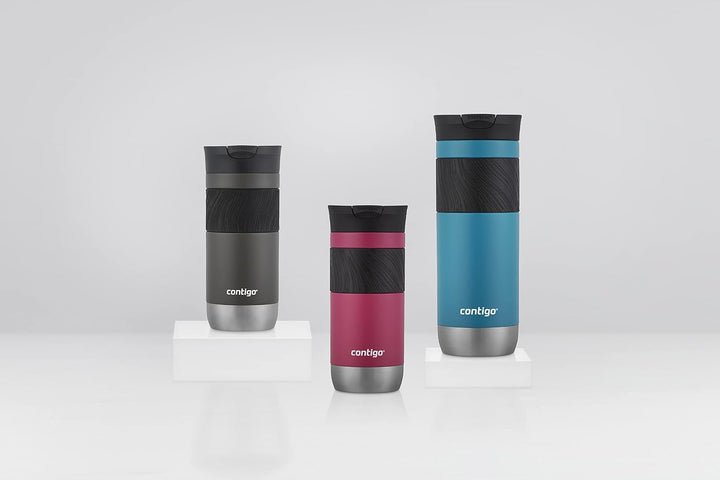 Contigo Byron 2.0 Thermobecher, Edelstahl Isolierbecher mit Snapseal Verschluss, Kaffeebecher to go,