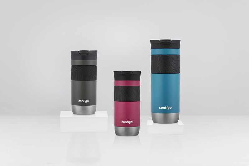 Contigo Byron 2.0 Thermobecher, Edelstahl Isolierbecher mit Snapseal Verschluss, Kaffeebecher to go,