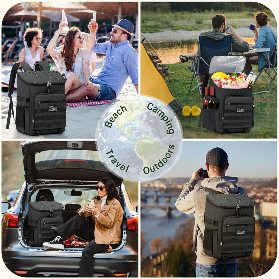 NEWHEY Kühlrucksack 30L Wasserdichtes Isolierter Kühltasche Grosse Kapazität Thermo Picknickrucksack