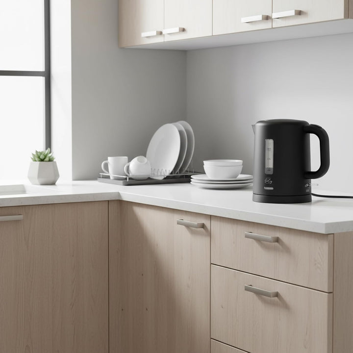 Sieberg Wasserkocher Klein 1 Liter - Kompakt & Leicht Reisewasserkocher 1100 Watt, kleiner für Campi