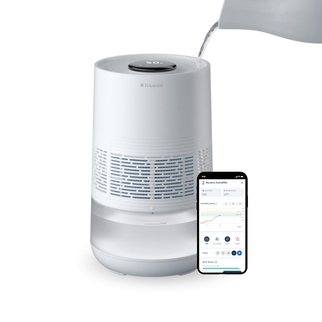 BLUEAIR Premium Smart Luftbefeuchter für Räume bis zu 46 m²: 3,5 l spülmaschinenfester Tank, bessere