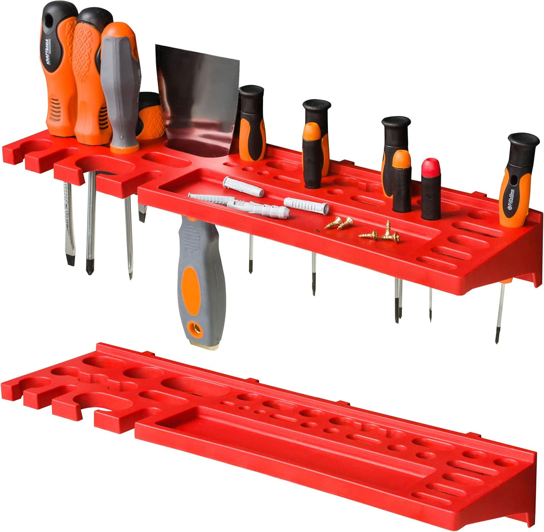 botle Werkzeugwand 115x78 cm - Set 58 Werkzeughaltern mit Lochwand Werkstattregal Kunststoff Garage