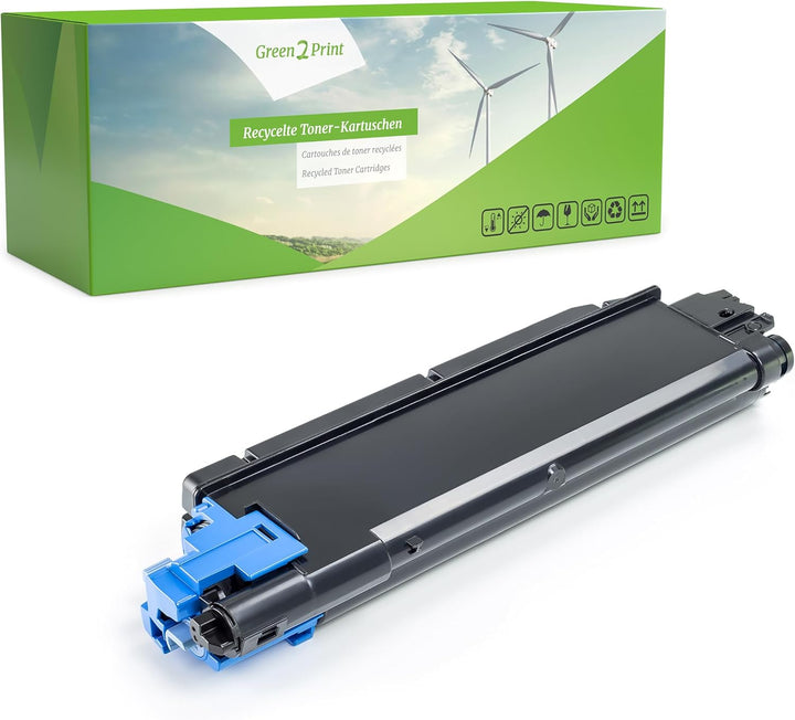 Green2Print Toner Cyan 12000 Seiten ersetzt Kyocera TK-5160C, 1T02NTCNL0 passend für Kyocera ECOSYS