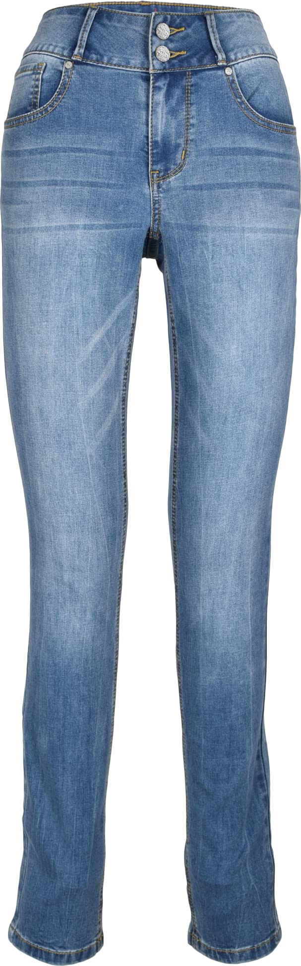 Buena Vista Damen Jeans Tummless Stretch Denim, Blau