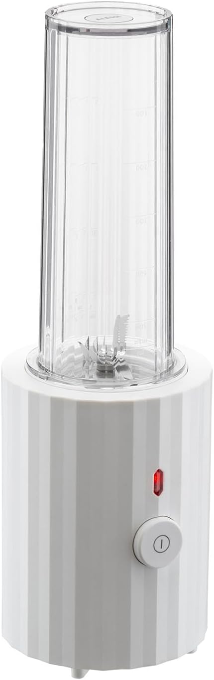 Alessi Plissé MDL17 W - Design Persönlicher Mixer, aus Thermoplastischem Harz, mit Behälter und Mini