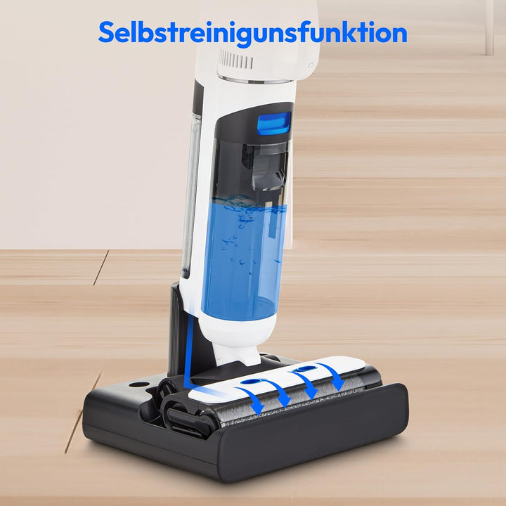 MEDION Nass Trockensauger H30 (2in1 kabelloser Saugwischer und Akku Staubsauger, bis zu 45 Min Laufz