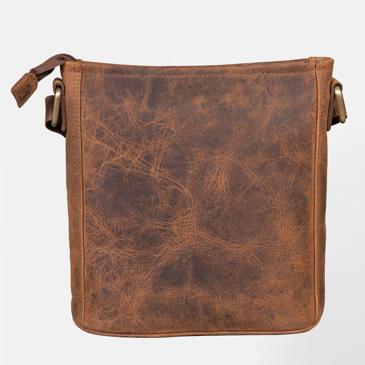 LEABAGS Leder Handtasche Damen I Premium Echtleder Umhängetasche I Schultertasche I Damentasche I Tr