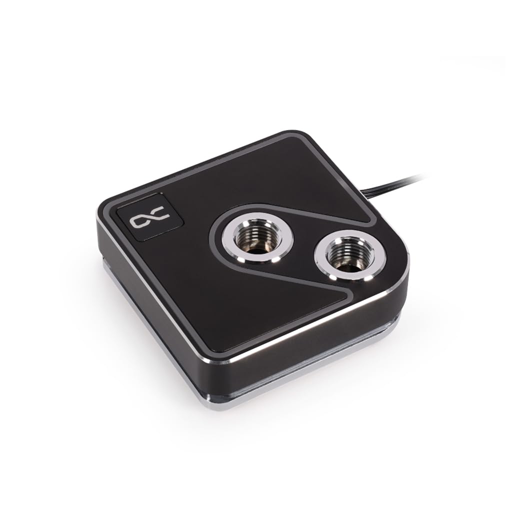 Alphacool Core 1 Aurora CPU-Wasserkühlung kompatibel mit Intel LGA 1700, AMD AM4 / AM5, Black (Black
