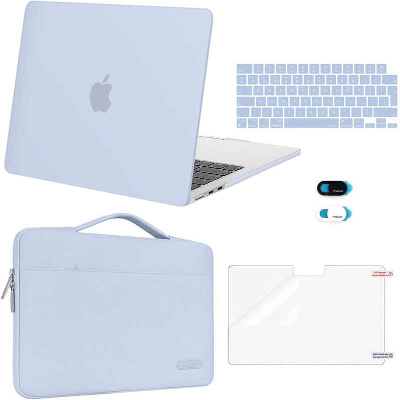 MOSISO Kompatibel mit MacBook Air 13,6 Zoll Hülle 2022-2024 A2681 mit M2 Chip Touch ID,Plastik Harts