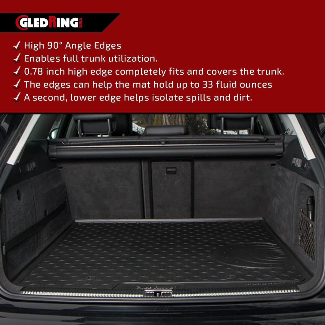 Gledring Rubbasol (Gummi) Kofferraumwanne kompatibel mit Volvo XC90 II (5-Personen) 2015- Kofferraum