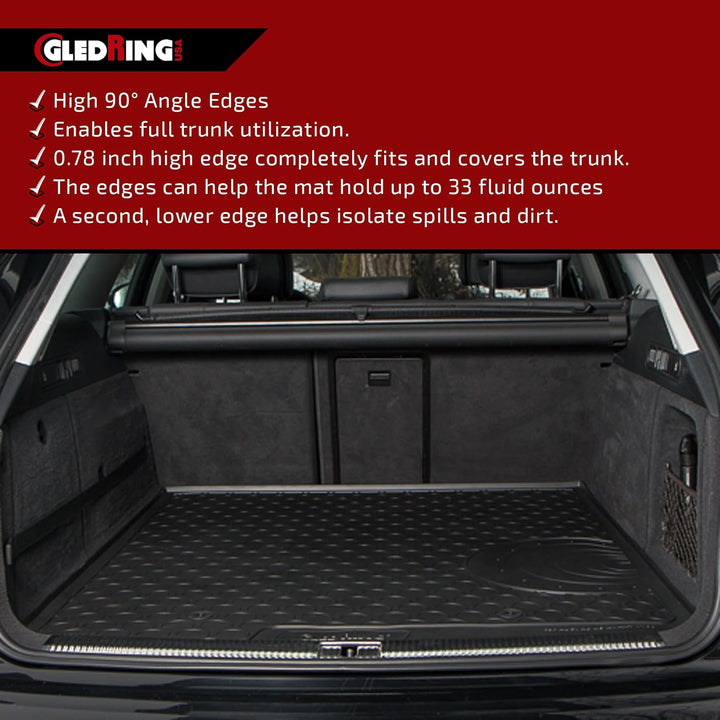 Gledring Rubbasol (Gummi) Kofferraumwanne kompatibel mit Volvo XC90 II (5-Personen) 2015- Kofferraum