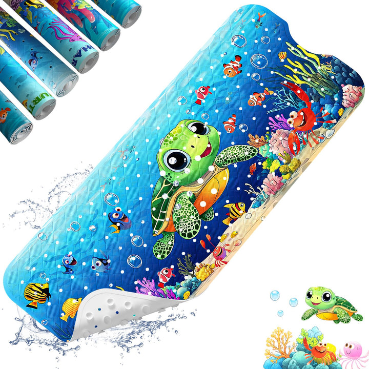 XIYUNTE Baby-Badematte für die Badewanne, rutschfest, 101,6 x 40,6 cm, extra lange Badewannenmatte,