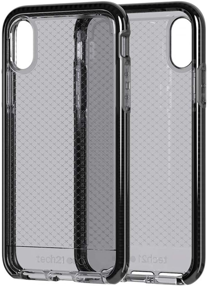 tech21 Protective Apple iPhone XS Max Case Thin Patterned Back Cover with FlexShock - Evo Check - Sm
