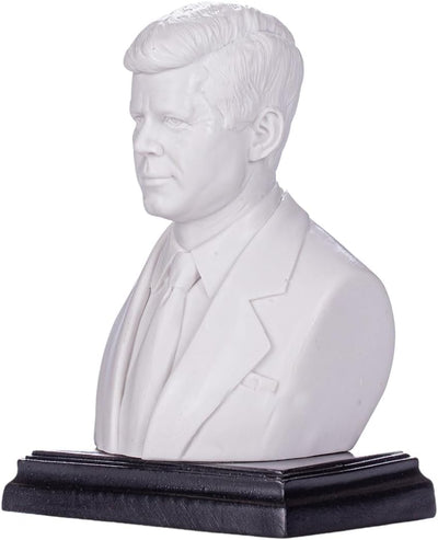 Amerikanischer Präsident John F. Kennedy marmor Büste Statue Skulptur 13,5 cm