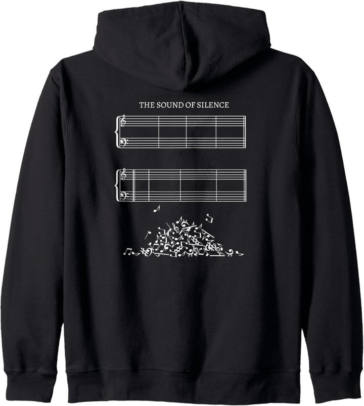 Notenblatt ohne Noten - The Sound of Silence Musiker Outfit Kapuzenjacke