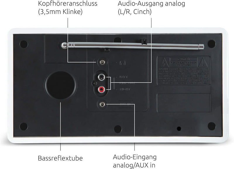 TechniSat DIGITRADIO 300 BR Heimat Edition - DAB Radio (DAB+, UKW, BR Heimat Direktwahltaste, Farbdi