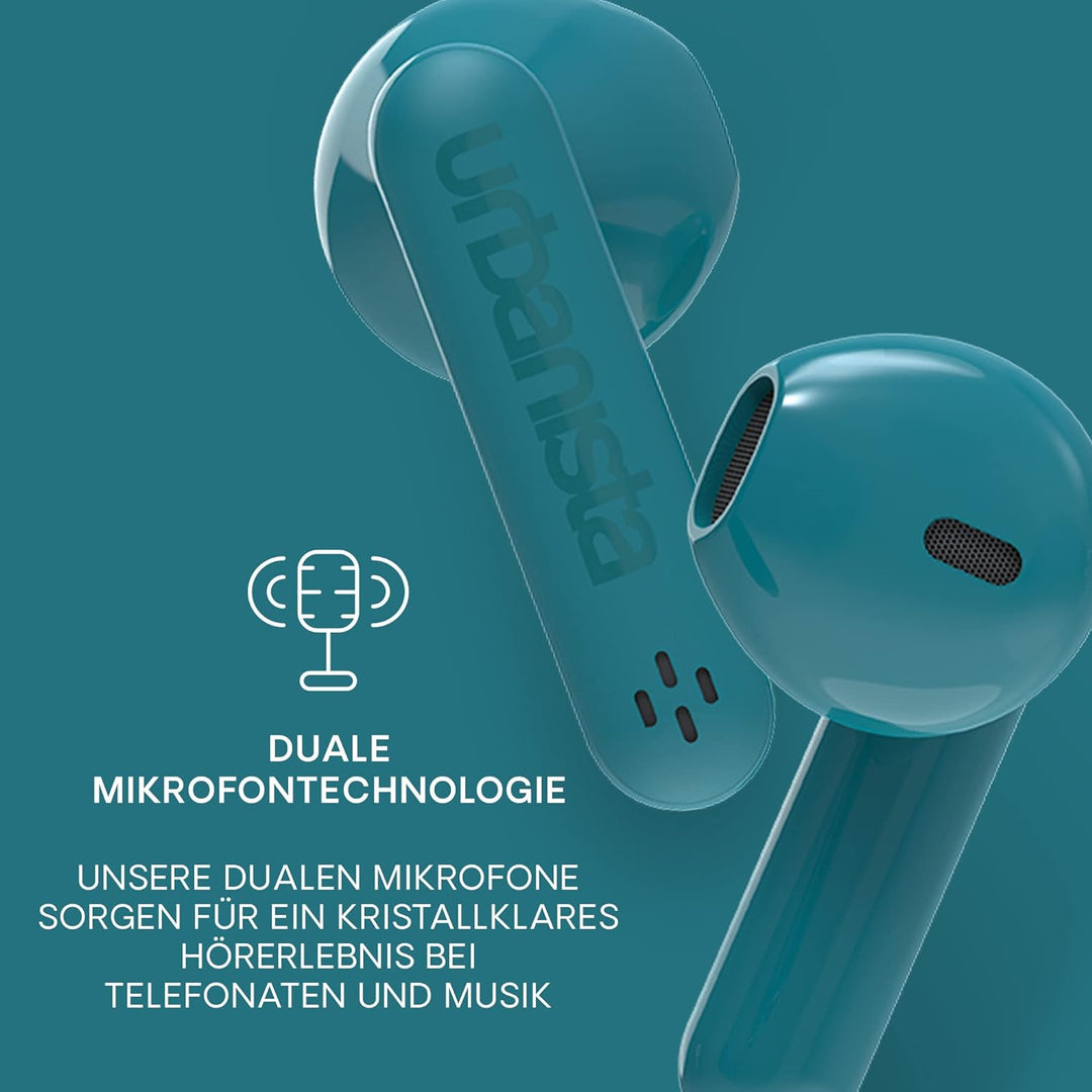 Urbanista In Ear Kopfhörer kabellos Bluetooth 5.3, IPX4 True Wireless Earbuds, 2 Mikrofone, 20 Std S