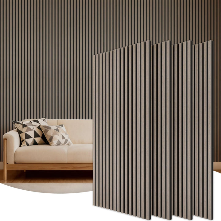 TONOR Akustikpaneele holz, 4 Stück 120x60 cm - 2,88m² Wandpaneele holz Holzpaneele wand als Schallsc