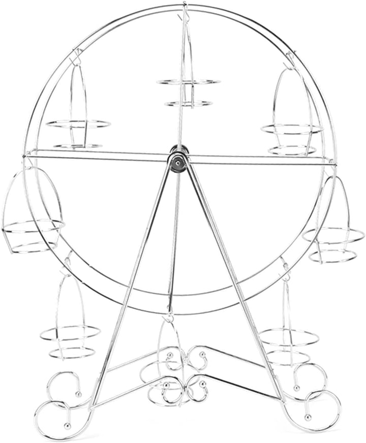 Eisen-Riesenrad-Cupcake-Halter, Drehbarer Ständer für DIY-Geburtstagspartys, Hochwertiges und Abnehm