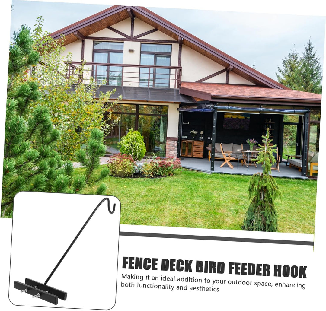 Heavy Duty Stahl Vogelhäuschen Halterung mit Drehbarem Arm Wetterfester Geländerhalter für Terrasse