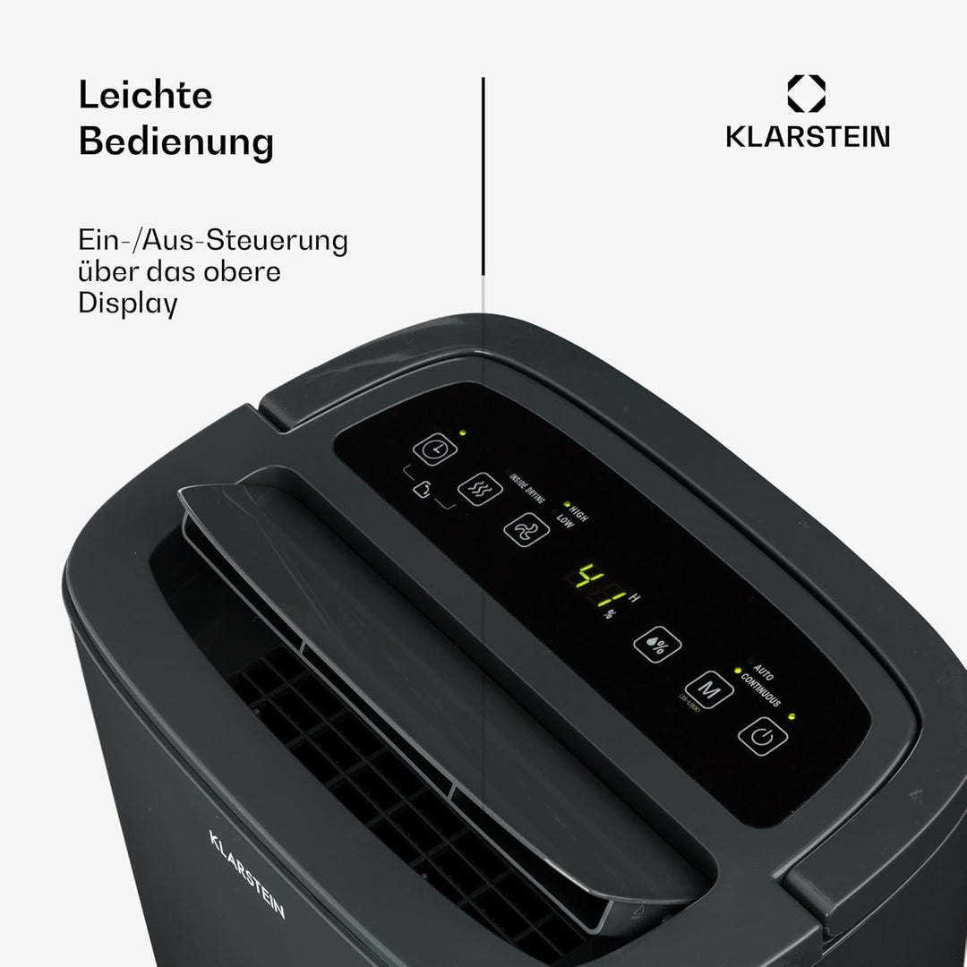 Klarstein Luftentfeuchter & Luftreiniger Elektrisch, 20 L Raumentfeuchter Klein für Wohnung Schlafzi