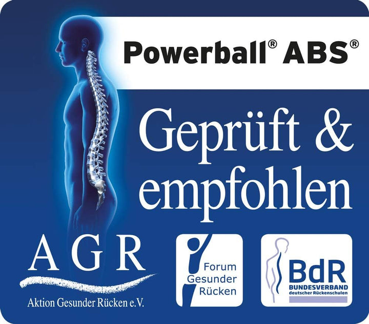 TOGU Gymnastikball Powerball ABS (Berstsicher) 65 cm blau, 65 cm blau