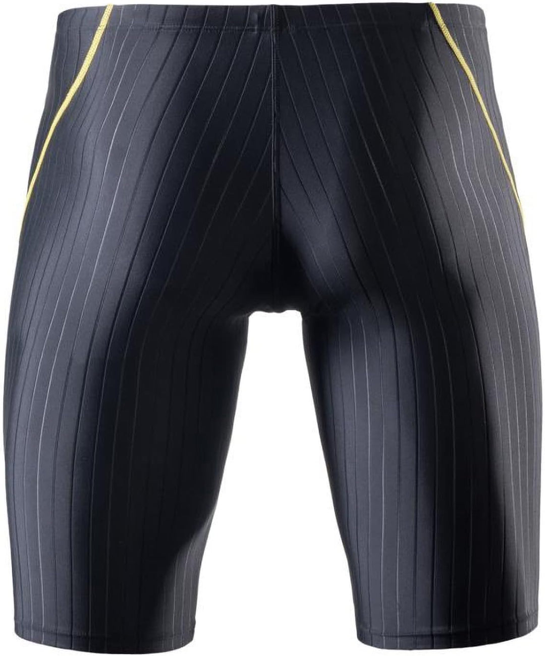 MY KILOMETRE Herren Jammers Lang Badehose Schwimmen Badeanzug Jammer Linie Schwarz S, Linie Schwarz