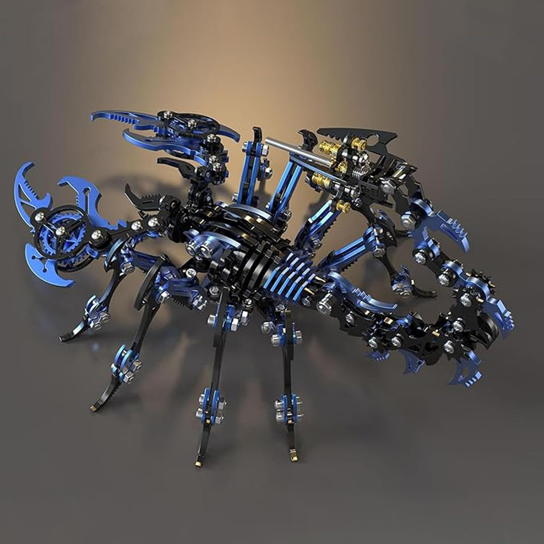 Bunte 3D Metall Puzzle Erwachsene Skorpion, 3D Modellbausatz Metall für Erwachsene mit Werkzeugen, D