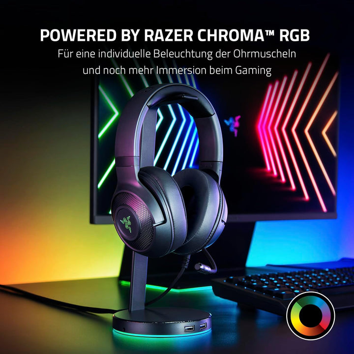 Razer Kraken V3 X - Kabelgebundenes USB-Gaming-Headset (Ultraleichter Kopfhörer, TriForce 40-mm-Trei
