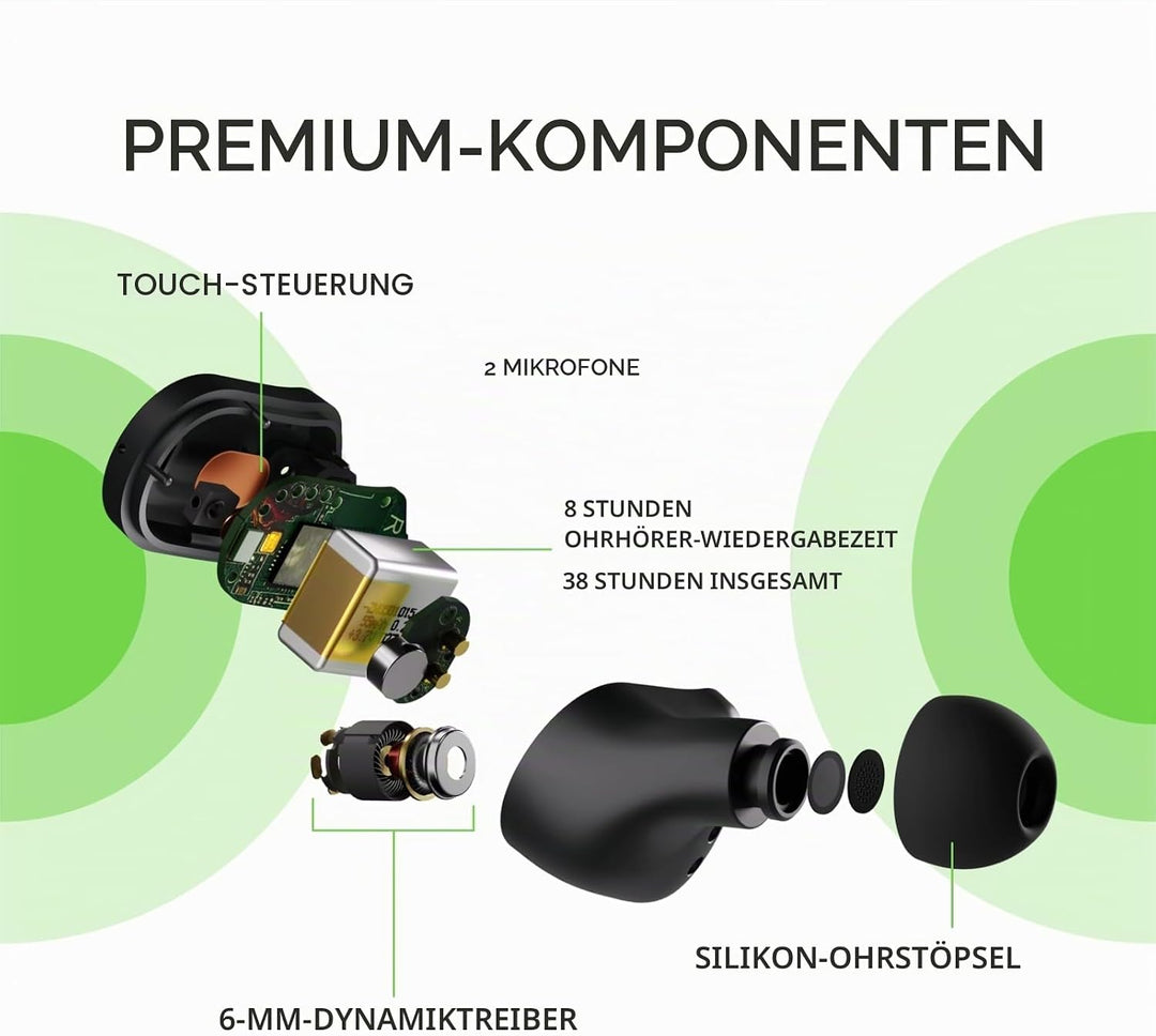 Belkin SOUNDFORM Play True Wireless In-Ear-Kopfhörer, Kopfhörer kabellos, 3 EQ-Voreinstellungen, sch