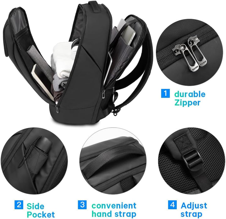 BANGE Business-Smart-Rucksack, wasserdicht, 39,6 cm (15,6 Zoll) Laptop-Rucksack, robuster Reiserucks
