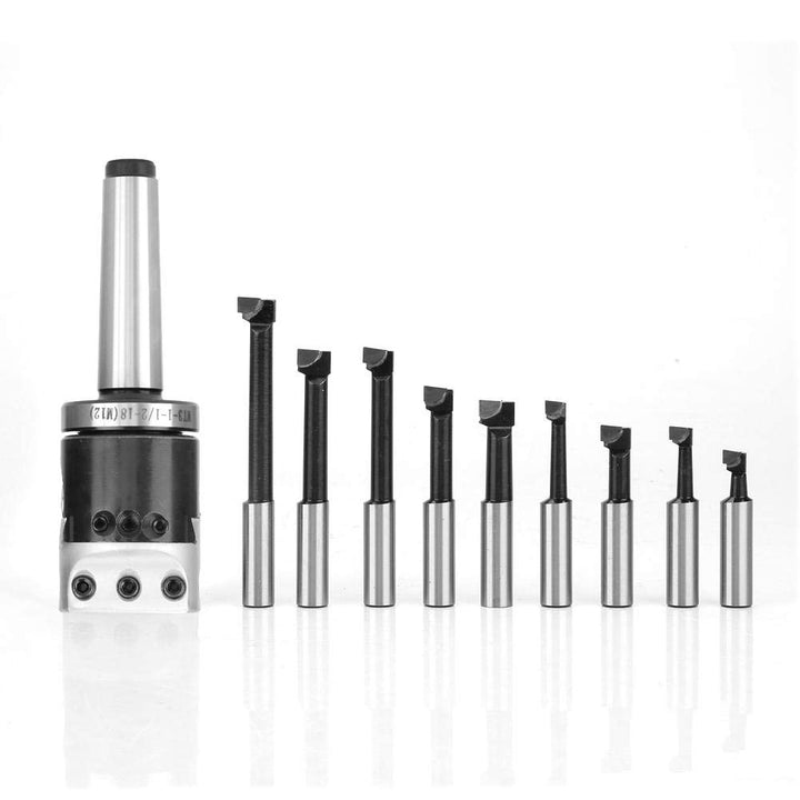 Fräsmaschine Zubehör Set, 14-tlg. F1-12, 50 mm Bohrkopf Set mit 12 mm Bohrstange, Bohrkopf, Deichsel