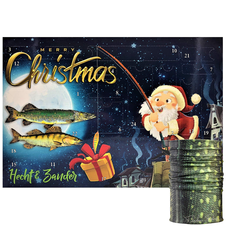 MF Angler Adventskalender - Hecht & Zander oder Forelle & Barsch Spinfischer Angel Raubfisch Weihnac