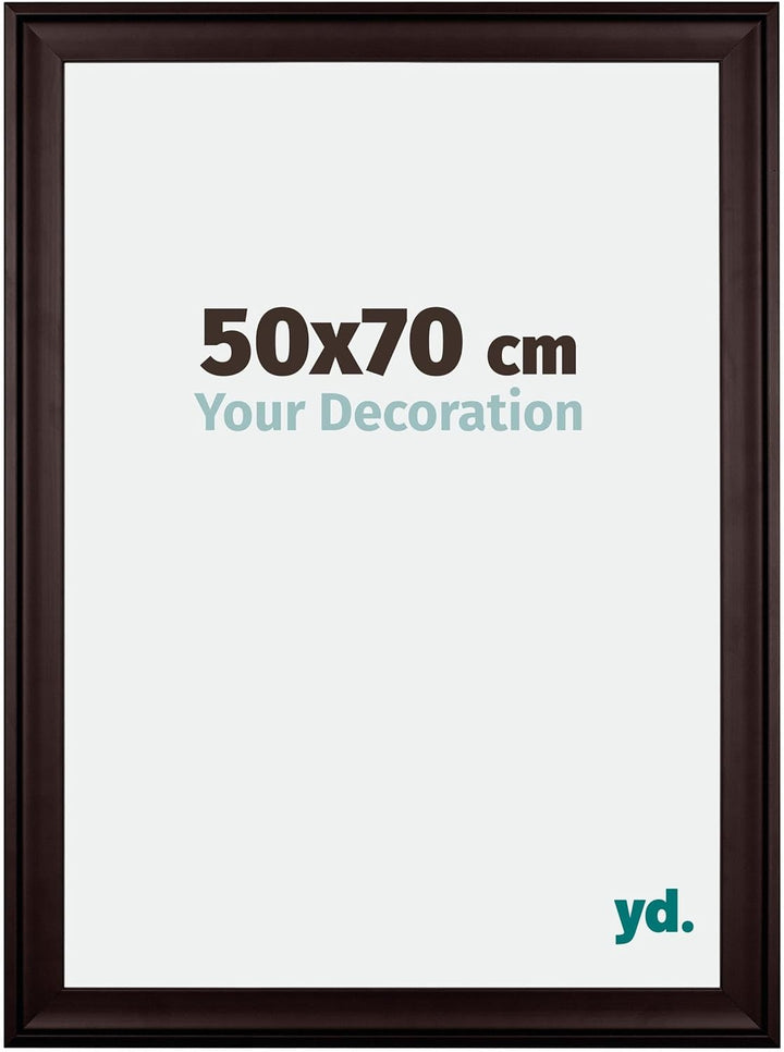 yd. Your Decoration - Bilderrahmen 50x70 cm - Bilderrahmen aus Holz mit Acrylglas - Antireflex - Aus